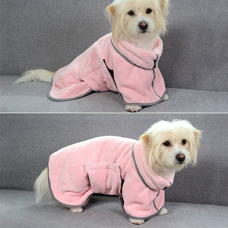 Quick-drying Absorbent Dog Bathrobe