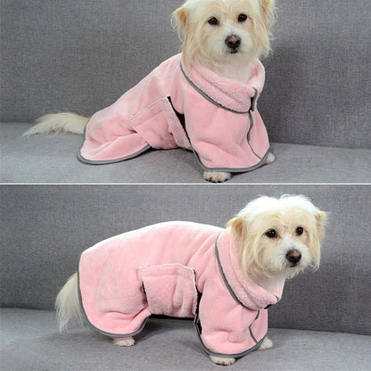 Quick-drying Absorbent Dog Bathrobe