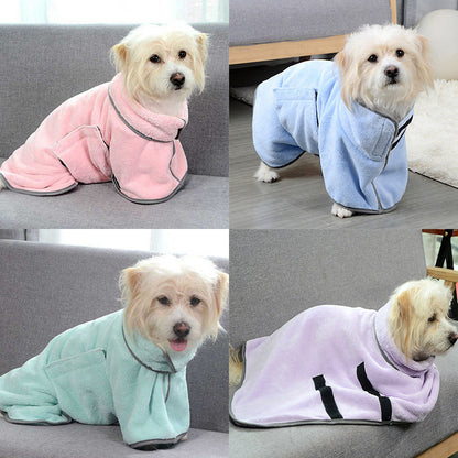 Quick-drying Absorbent Dog Bathrobe