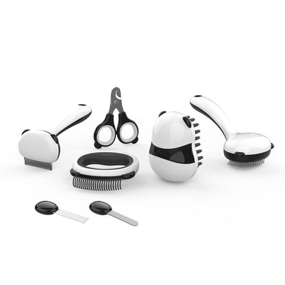 Panda Model Cat Grooming Brush Set