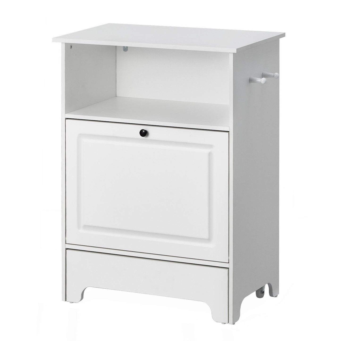 Pet Feeding Station (Elevated Dog Bowls Dog Food & Toy Storage Cabinet)