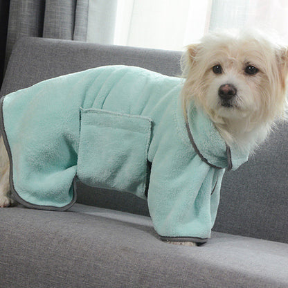 Quick-drying Absorbent Dog Bathrobe