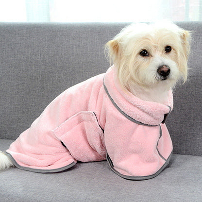 Quick-drying Absorbent Dog Bathrobe